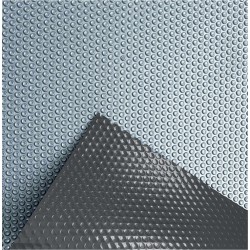 Солярное покрытие Aquaviva Platinum Bubbles-Gray-5-500, ширина 5 м (50 пог. м), серебристый/серый