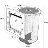 Скиммер Kokido Olimpic K001WBX/LX/W Standard универсальный (белый)