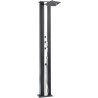Душ сонячний Aquaviva Hybride Dada Straight алюмінієвий з мийкою для ніг, антрацит DS-D463NX, 40 л