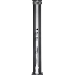 Душ сонячний Aquaviva Hybride Dada Straight алюмінієвий з мийкою для ніг, антрацит DS-D463NX, 40 л