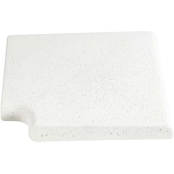 Кутовий копінговий камінь Aquazone Tuff 250x300x50-25 мм, білий (пористий)