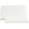 Кутовий копінговий камінь Aquazone Tuff 250x300x50-25 мм, білий (пористий)