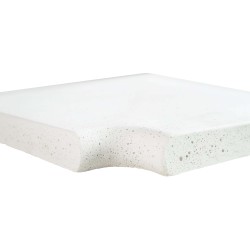 Кутовий копінговий камінь Aquazone Tuff 250x300x50-25 мм, білий (пористий)