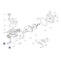 Сливная заглушка насоса OK,NK,KS,KAP Kripsol RKS195.A/ RPUM0007.00R/RBH0000.00R