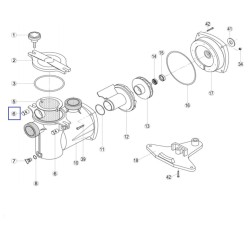 Держатель для крышки префильтра насоса Kripsol OK, NK, KAP (RKS060/RBH0016)